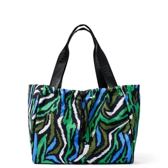 Diane Von Furstenberg X Target Handbags - Diane Von Furstenberg X Target Disco Zebra Green Tote Bag NEW!